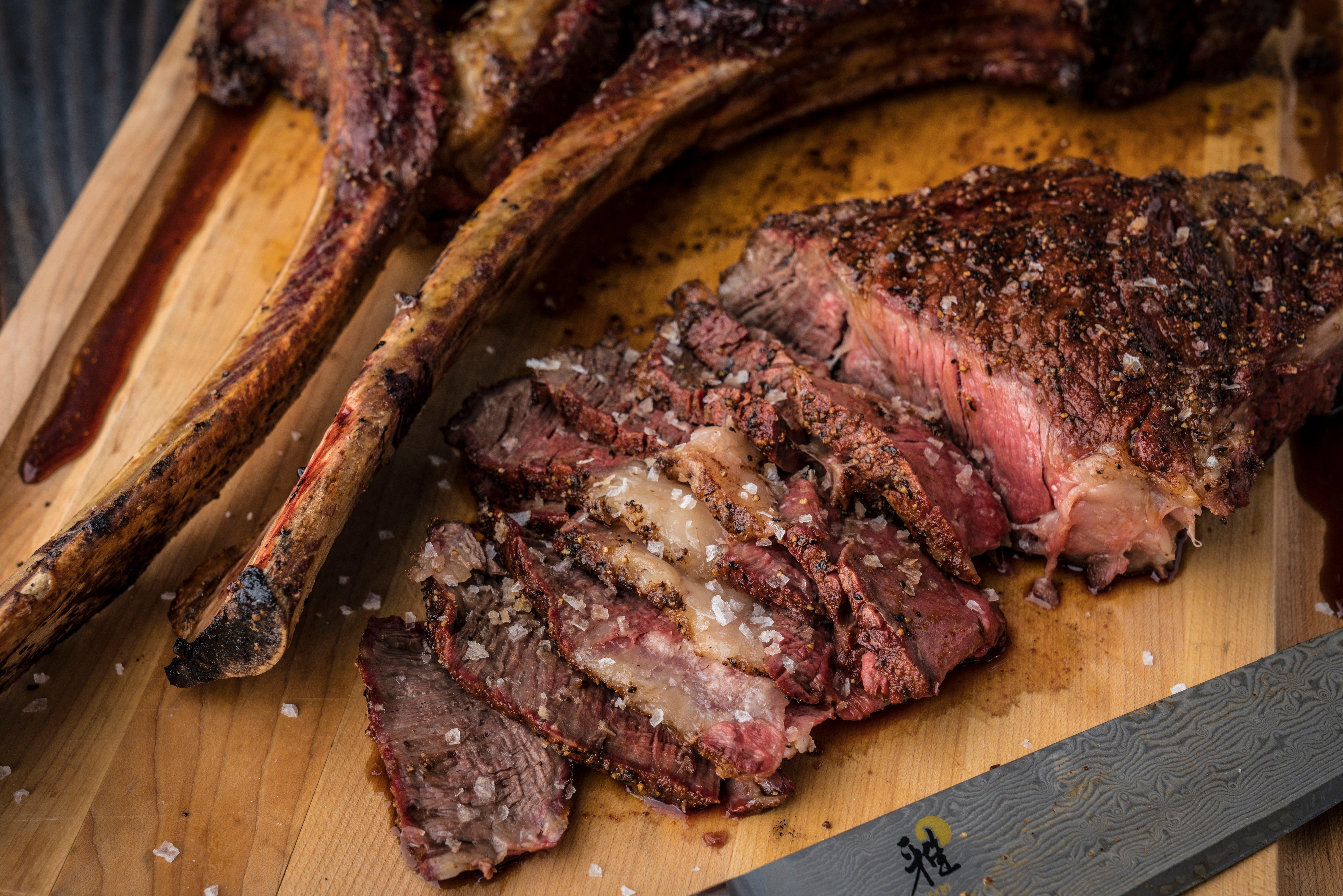 Grilled Tomahawk Steak Recipe Traeger Grills